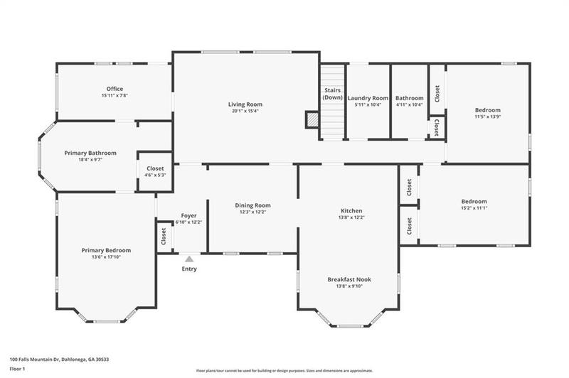 Image for property 100 Falls Mountain Drive, Dahlonega, GA 30533
