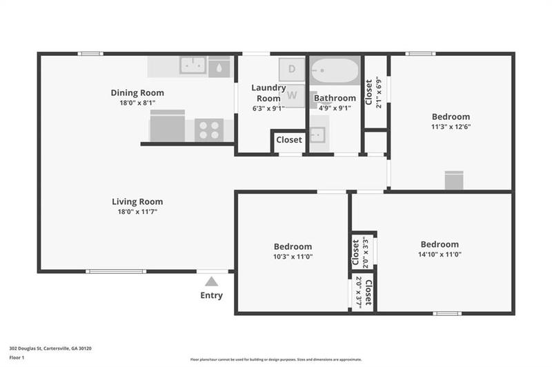 Image for property 302 Douglas Street, Cartersville, GA 30120